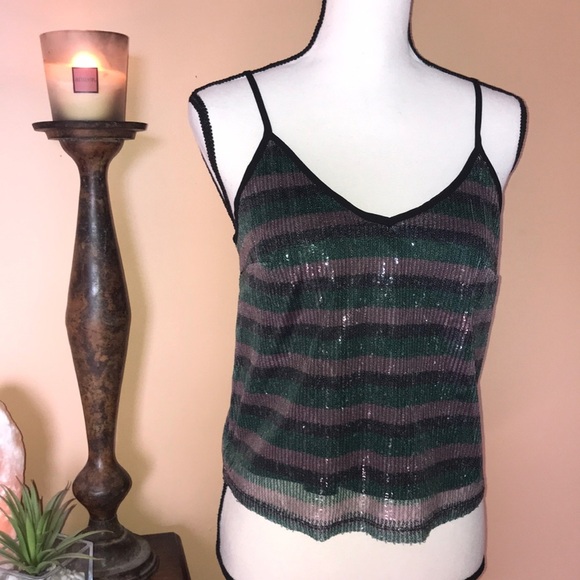 Striped sequin tank - Picture 2 of 5